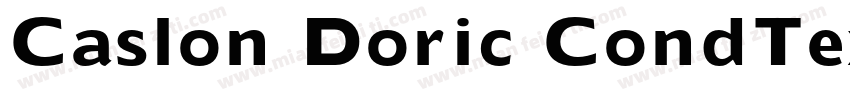 Caslon Doric CondTextTrial BoldItal字体转换